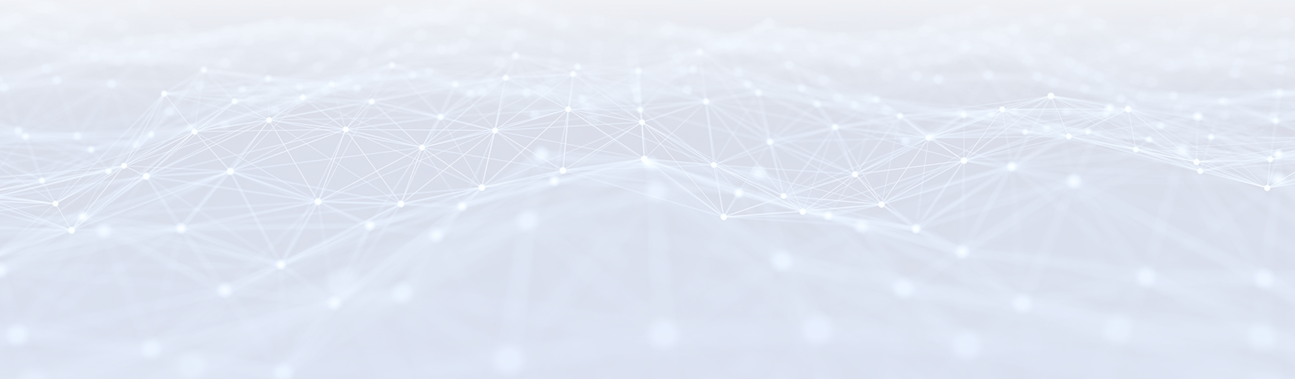 A digital abstract image of interconnected lines and glowing nodes forming a network over a blue background, resembling a wave or mesh pattern.